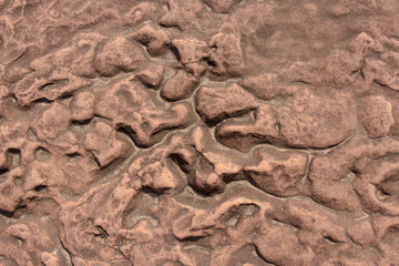 A pattern of rocks that have been eroded by water