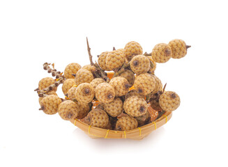 Rattan palm fruit an isolated on white background