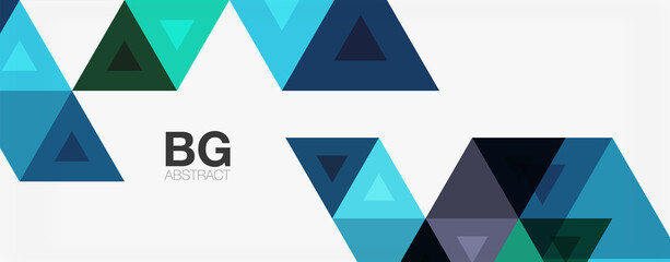 Mosaic triangle pattern abstract background for cover, banner, flyer and poster and other template