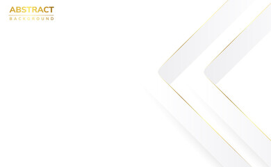 Modern professional luxury vector Abstract Technology business white and golden background wallpaper with lines and geometric shapes and shadows