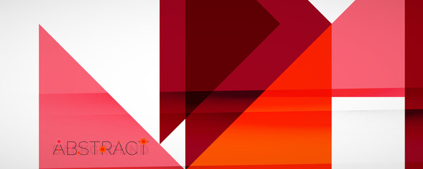 Set of vector triangle geometric backgrounds. Vector illustration for covers, banners, flyers and posters and other designs