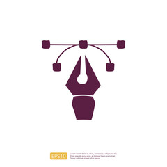 creativity related doodle icon concept with curve and pen tools symbol. Creative design, idea, Inspiration, drawing, brainstorming, startup and think vector illustration