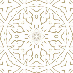 Oriental Seamless Vector Pattern - Repeating ornament for textile, wraping paper, fashion etc.