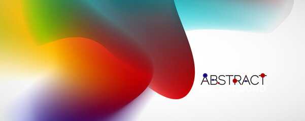 Fluid color gradient abstract background, trendy colorful wallpaper. Vector illustration for placards, brochures, posters, banners and covers