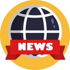 Mass media related icon. News Broadcasting Icon