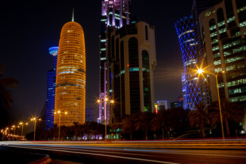 Fototapeta na wymiar background image of qatar capital city