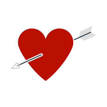 Pierced Heart By Arrow Icon