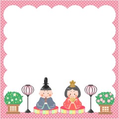 ひな祭りフレーム8
