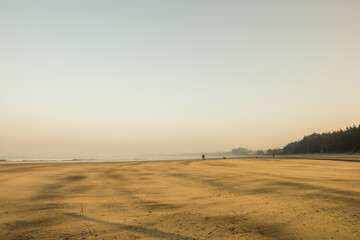 The Sunrise on a peaceful, Silent & empty beach
