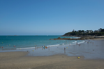 Saint-Quay-Portrieux village sur la côte Bretonne en France.	
