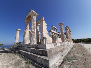 Świątynia Afai, Egina, Grecja - obrazy, fototapety, plakaty