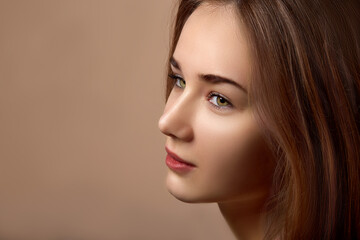 Fototapeta premium Portrait of a woman with beautiful eye color