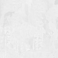 Modern contemporary acrylic background. White texture made with a palette knife. Abstract painting on paper. Mess on the canvas.