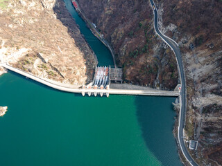 Dam of Vacha (Antonivanovtsi) Reservoir, Bulgaria
