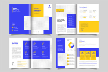 Minimal business brochure or booklet design template