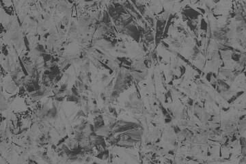 Modern contemporary acrylic background. Black texture made with a palette knife. Abstract painting on paper. Mess on the canvas.