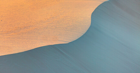 Beautiful sand dunes in desert - Patara, Turkey