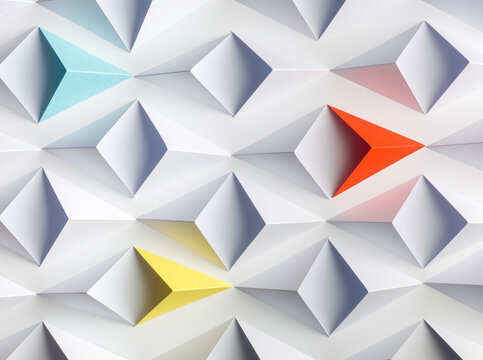 Abstract paper concepts origami