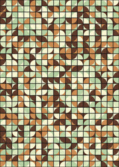 Fototapeta premium Abstract Geometric Pattern generative computational art illustration