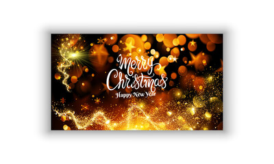 merry Christmas banner background design 