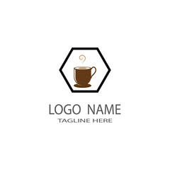 Coffee cup Logo Template vector icon design