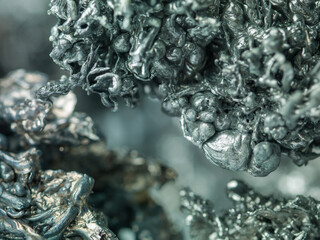 molten lead, abstract background of liquid metal - 408487962
