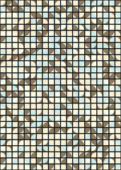 Abstract Geometric Pattern generative computational art illustration