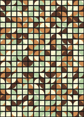 Abstract Geometric Pattern generative computational art illustration