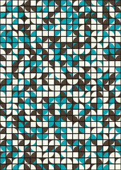 Fototapeta premium Abstract Geometric Pattern generative computational art illustration