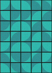 Abstract Geometric Pattern generative computational art illustration