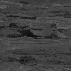 Modern contemporary acrylic background. Black texture made with a palette knife. Abstract painting on paper. Mess on the canvas.