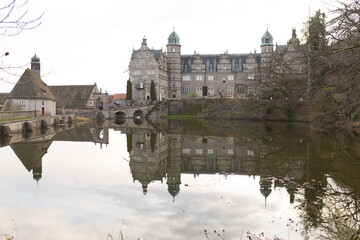 Obraz premium Schloss Hämelschenburg im Emmerthal, Niedersachsen