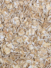 Haferflocken in einer Nahaufnahme