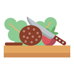 Cooking icon. Chopping board.