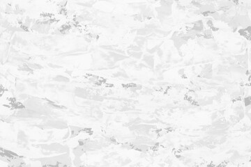 Modern contemporary acrylic background. White texture made with a palette knife. Abstract painting on paper. Mess on the canvas.