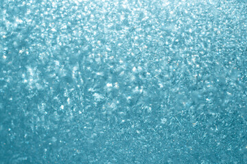 Obraz premium Blue ice background, abstract texture