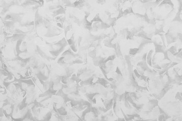 Modern contemporary acrylic background. White texture made with a palette knife. Abstract painting on paper. Mess on the canvas.