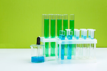 science laboratory test tubes, chemical laboratory equipment