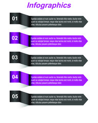 Infographics, banners for web layout.