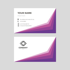 business card with purple color