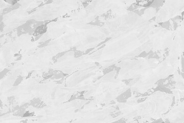 Modern contemporary acrylic background. White texture made with a palette knife. Abstract painting on paper. Mess on the canvas.