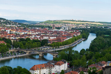 Fototapeta na wymiar panorama of a city in germany