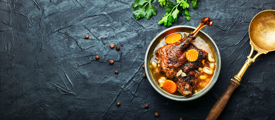 Diet goose soup