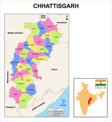 Chhattisgarh map