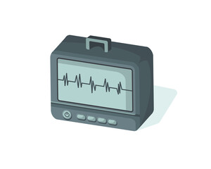 Heart rate monitor medical equipment. Patient monitor medical device