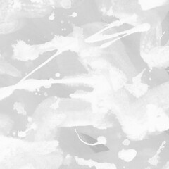 Modern contemporary acrylic background. White texture made with a palette knife. Abstract painting on paper. Mess on the canvas.