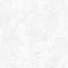 Modern contemporary acrylic background. White texture made with a palette knife. Abstract painting on paper. Mess on the canvas.