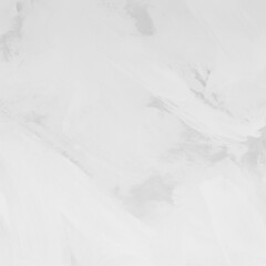 Modern contemporary acrylic background. White texture made with a palette knife. Abstract painting on paper. Mess on the canvas.