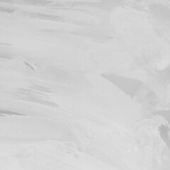 Modern contemporary acrylic background. White texture made with a palette knife. Abstract painting on paper. Mess on the canvas.