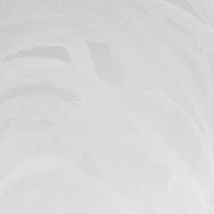 Modern contemporary acrylic background. White texture made with a palette knife. Abstract painting on paper. Mess on the canvas.